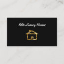 Buscar propiedades inmobiliarias lujo tarjetas de visita Elegante