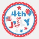 Buscar rayas azules y rojas pegatinas Blanco