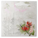 Buscar flores de cerezo del vintage azulejos General y unisex