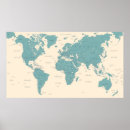 Buscar mapa del mundo elegante posters Aventura