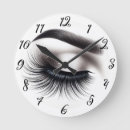 Buscar pestañas relojes de pared Maquillaje