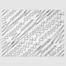 Buscar zigzag negro papel de seda Patrón