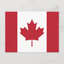 Buscar bandera de canadá postales Rojo