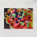 Buscar fruta tarjetas de visita Fresas