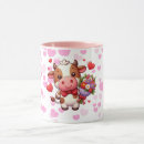 Buscar vaca linda tazas Rosa