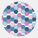 Buscar hexágono pegatinas Patrón