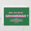 Buscar serias invitaciones Groomsman