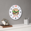 Buscar hamburguesa relojes de pared Amante de hamburguesas
