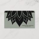 Buscar flor loto blanco tarjetas de visita Elegante