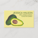 Buscar aguacate tarjetas de visita Vegano