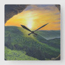 Buscar pintura al óleo relojes de pared Amanecer