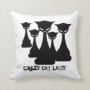Buscar señora loca del gato cojines Gatito