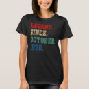Buscar leyenda desde 1970 camisetas Octubre