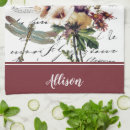 Buscar pensamiento paños de cocina Púrpura