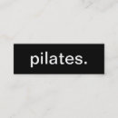 Buscar pilates instructor tarjetas de visita Gimnasio