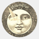 Buscar la luna pegatinas Vintage