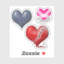 Buscar corazón roto pegatinas Día de san valentín