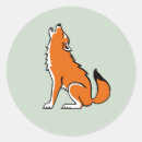 Buscar lobo rojo pegatinas Animal