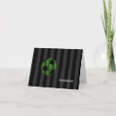 Buscar balón de fútbol tarjetas Verde