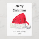 Buscar vintage santa postales Acuarela