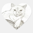 Buscar del retrato corazon pegatinas 9 º gata