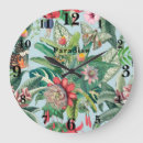Buscar mariposa verde relojes de pared Hojas