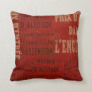 Buscar vintage francia cojines Rojo