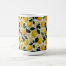 Buscar fruta del vintage tazas Limones