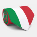 Buscar bandera italia corbatas Rojo