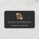 Buscar logotipo financiero tarjetas de visita Analista
