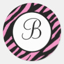 Buscar cebra y rosa pegatinas Patrón