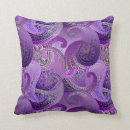 Buscar paisley púrpura cojines Morado