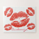 Buscar labios rojos puzzles Besos