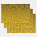 Buscar mostaza amarillo papel de regalo Floral