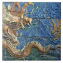 Buscar dragones chinos azulejos Al aire libre
