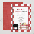 Buscar mantel rojo invitaciones Bbq