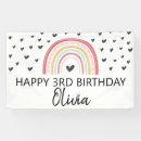 Buscar cumpleaños del arco iris lonas Para niños