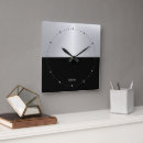 Buscar plata metalizada relojes de pared Metalizado