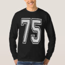Buscar número 75 camisetas Cumpleaños