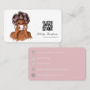 Buscar peluquería tarjetas de visita Negro