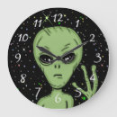 Buscar alien relojes de pared Gris