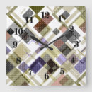 Buscar checkered relojes de pared Plaid