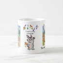 Buscar su conejito feliz tazas botellas Divertido
