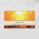 Buscar sol abstracto tarjetas de visita Mosaico