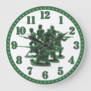 Buscar ejército relojes de pared Verde