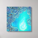 Buscar mar turquesa lienzos Azul