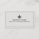 Buscar fleur lis de tarjetas de visita Símbolo francés