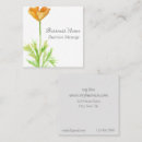 Buscar poppy tarjetas de visita Botánico