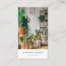 Buscar plantas verdes tarjetas de visita Profesional