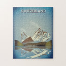 Buscar montañas suizas puzzles Lago